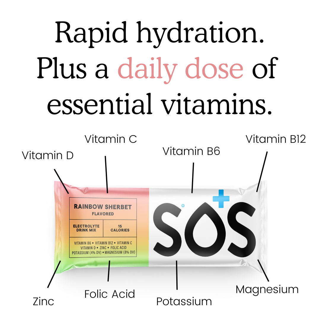 SOS Daily Stick Packet Rainbow Sherbet -125 sticks bulk pack