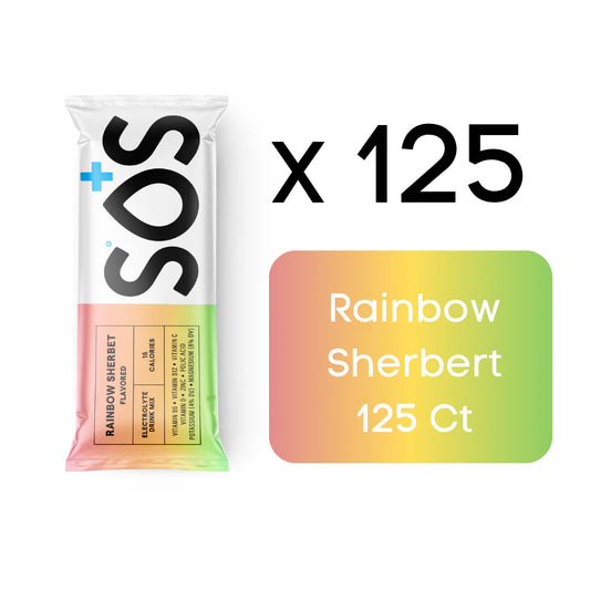 SOS Daily Stick Packet Rainbow Sherbet -125 sticks bulk pack
