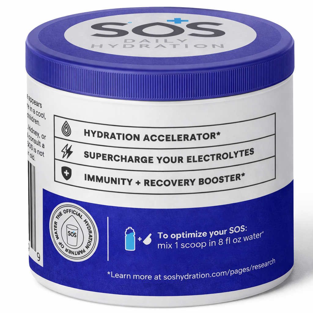 SOS Daily - Electrolyte Powder - Mixed Berry 31 Serving Tub