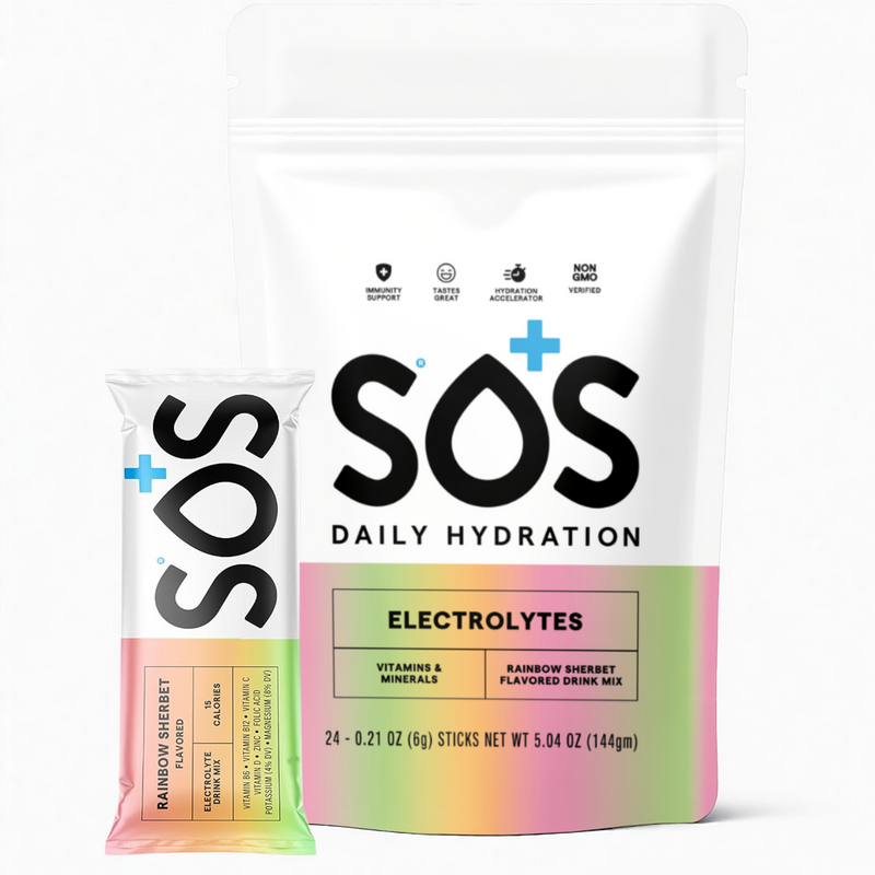 SOS Electrolyte Packet Bundle - Rainbow Sherbet 24-ct