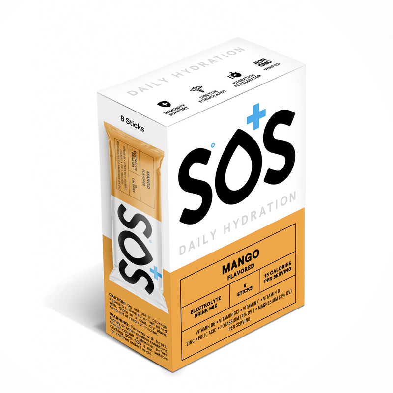 SOS  Electrolyte Packets - Mango 8ct Box
