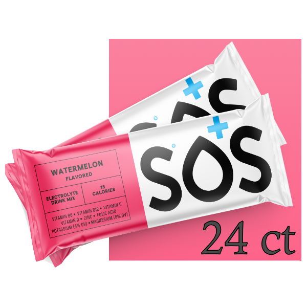 SOS Electrolyte Packet Bundle - Watermelon 24-ct