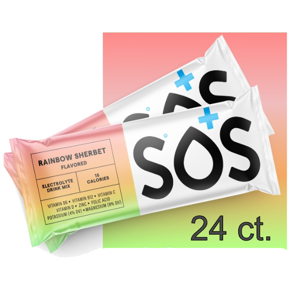 SOS Electrolyte Packet Bundle - Rainbow Sherbet 24-ct