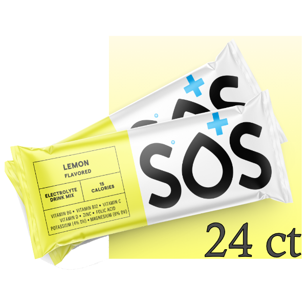 SOS Electrolyte Packet Bundle - Lemon 24-ct