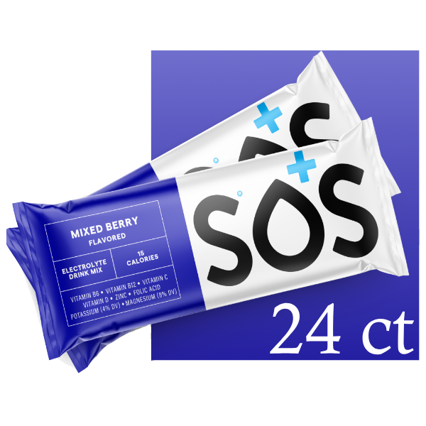 SOS Electrolyte Packet Bundle - Mixed Berry  24-ct