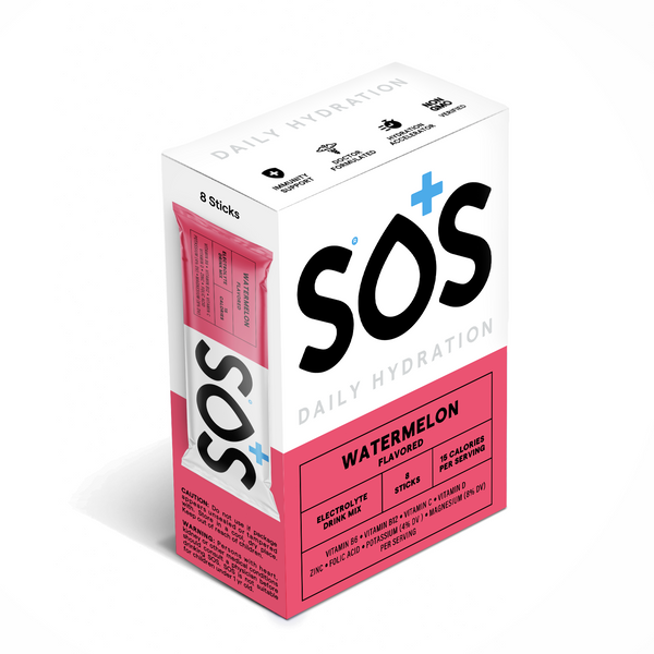 SOS Daily - Vitamin Enhanced Electrolyte Packet - Watermelon 8ct