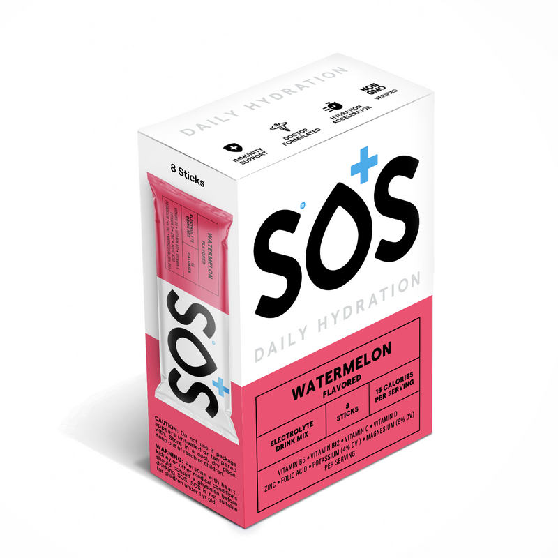 SOS  Electrolyte Packets - Watermelon 8ct